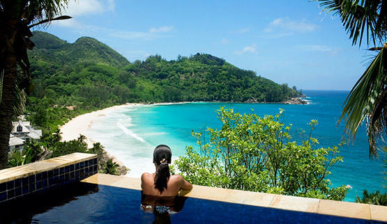 View of Seychelles from Banyan Tree.